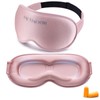 Sleep Mask for Women Men - 3D Contoured Cup, Weighted