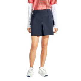 Munsing Wear MG5SSK21L Women's Skirt, One Point, Stretch, Elastic Waist, Long Length, Golf, NV00 (navy), L