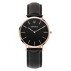 Orphelia Violiso Men's Analogue Quartz Watch, Black/Rose Gold, Strap.