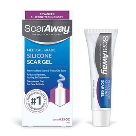 Gel de silicona para cicatrices ScarAway, ayuda a mejorar el tamao, el color y la textura de las cicatrices hipertrficas y queloides causadas por...  