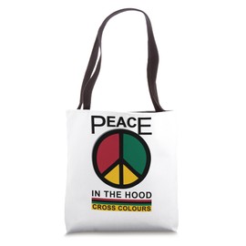 Retro Graphic 1990's Urban Vintage | Peace In The Hood Tote Bag