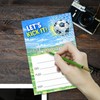 WENFLY Soccer Celebration Party Invitation Cards, Let's Kick It