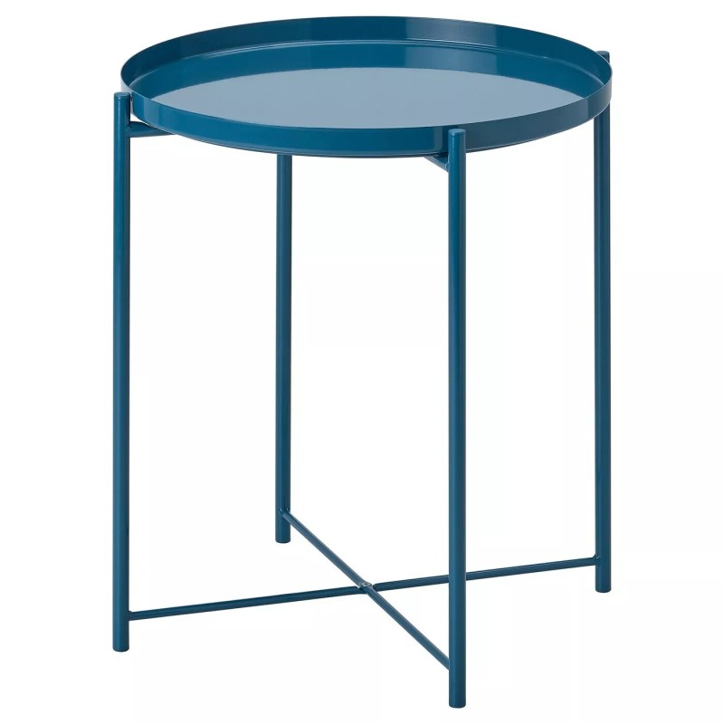 IKEA GLADOM Tray table with removable Top Steel Blue 17