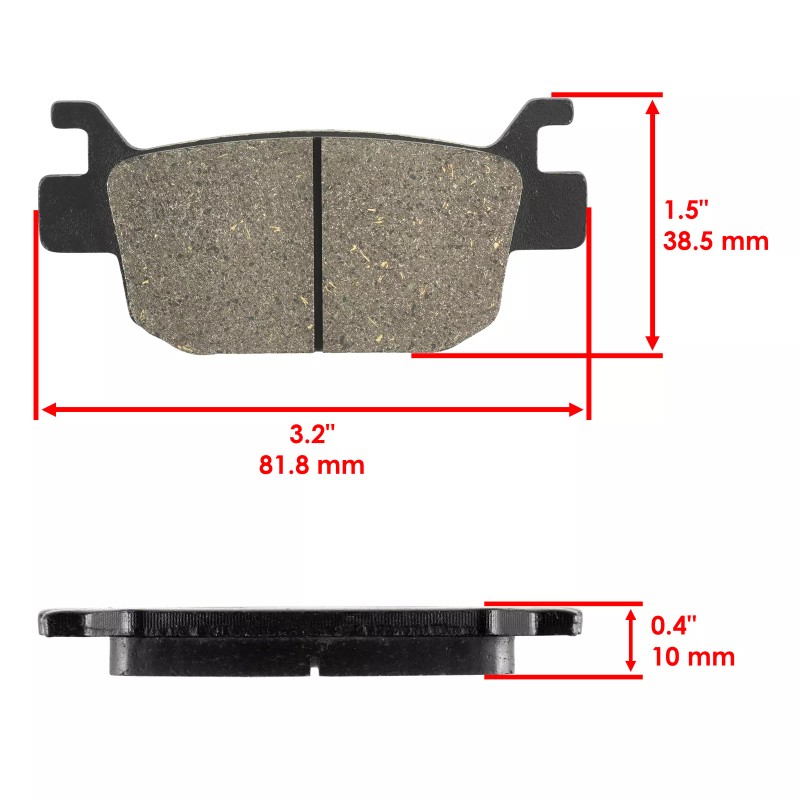Caltric Front Brake Pads for Honda TRX500FM Fourtrax Foreman 4X4