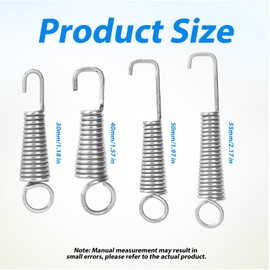 24pcs Vise Grip Spring Clamp, Carbon Steel Replacement Springs for Pliers Compatible with Irwin Vise Grip Locking Pliers (30, 40, 50, 55 mm)