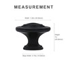 HESTIA HARDWARE 20 Pack | Black Cabinet Knobs Kitchen Knobs