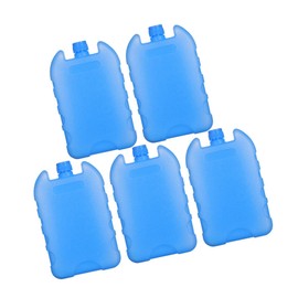 WHAMVOX 5PCS Reusable Ice Cooling Packs Portable Flexible for Air Conditioners Lunch Bags Camping Home Use Easy to Clean Maintain