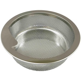 LuLuPaL Stainless Steel Drain Drain Basket 5.7 inches (144 mm) Diameter Stainless Steel Drainer, Garbage Drainer, Shallow Type, 14.5 mm SUS304
