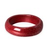 HUJUON Natural Cinnabar Stone Rings for Women Men,Red Cinnabar Gemstone