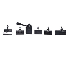 raseparter OXA 6-Pack Wedge Type Quick Change Tool Post Set for Lathe up to 8Inch