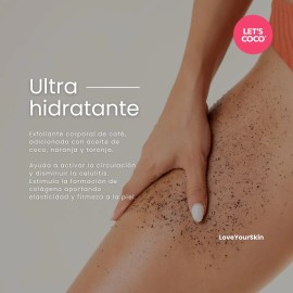 Let´s Coco | Exfoliante Natural De Café Anti Celulitis Tarro