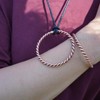Copper Tensor Ring Bracelet - or Spiritual Well-being and Balance