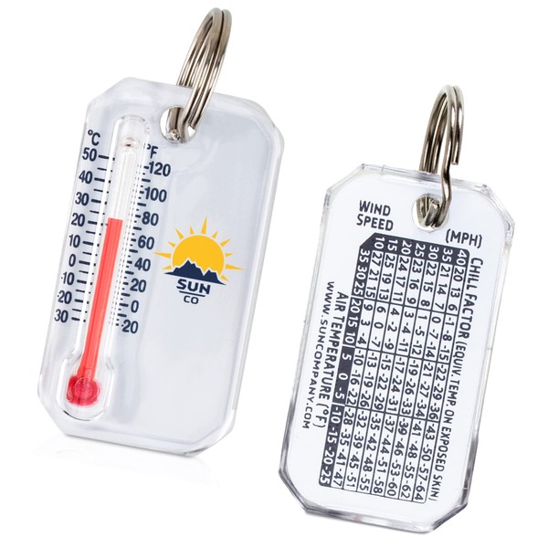 Sun Company Original Zip-o-gage - Zipper Pull Thermometer for Jacket,