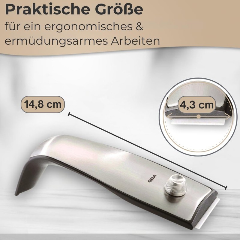 GEFU Vitro Ceramic Hob Scraper Blanco, For Induction and Glass