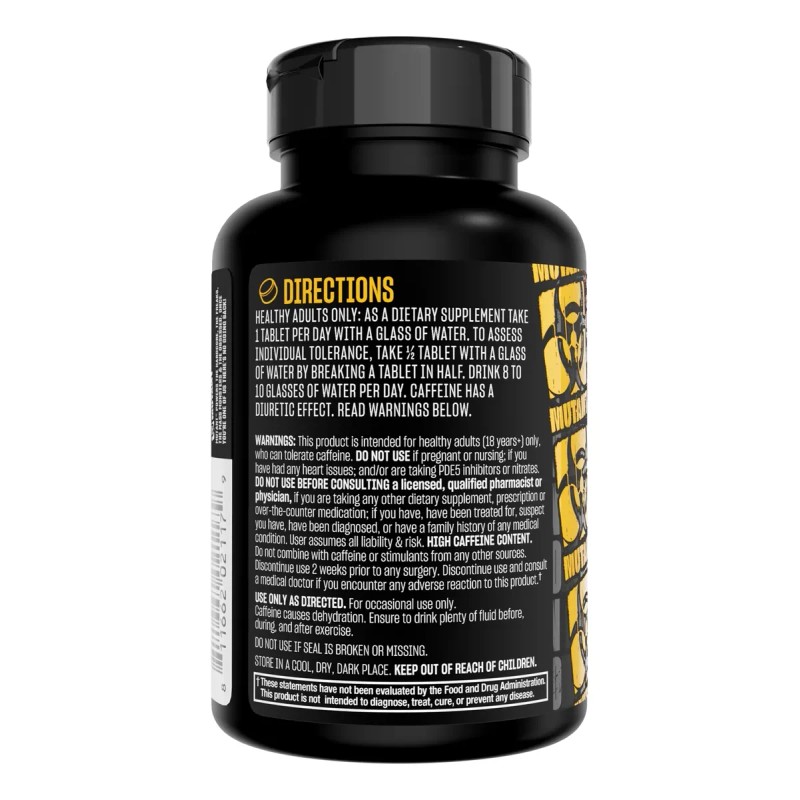 Cafeina Mutant Caffeine (240 Tabletas) Cafeina Sin Sabor