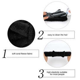 Semato Bachelorette Party Favor Set Bride Spa Headband Bride Headband and Bridesmaid Headband Skincare Headbands for Women Cute Bow Head Bands Party Supplies (1 bride+ 7 black)