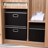 PRANDOM Large Foldable Storage Box with Lid [1-Pack] Fabric Collapsible