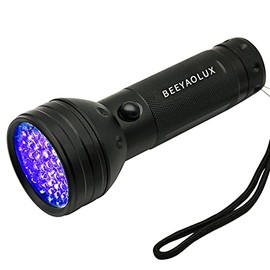 BEEYAOLUX UV Flashlight Black Light, 51 LED 395 nM Ultraviolet Blacklight Pet Urine Detector for Dog/Cat Urine,Dry Stains,Bed Bug, Matching with Pet Odor Eliminator