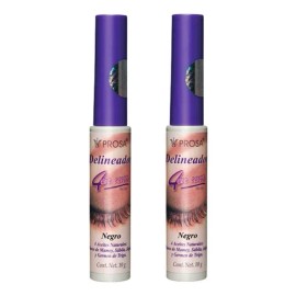 Delineador Clásico Negro Prosa 4 En 1 Original