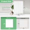 Dynamene 80 Inches Long Shower Curtain, Boho Tufted Geometric Striped