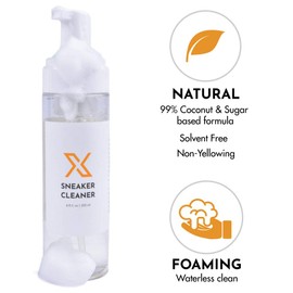 X Sneaker Refresh & Repel Cleaner Kit - Essential Set with Natural Cleaner, Water Repellent, Cleaning Brush, Microfibers Cloth & Travel Bag