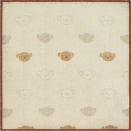 Okato Miffy Boris Frosted Dish Towel, Set of 3, Face Only Boris, 11.8 x 11.8 inches (30 x 30 cm)