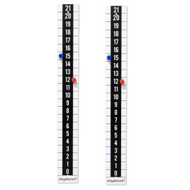 Play Platoon Cornhole Metal Scoreboard with Magnetic Score Keepers for Corn Hole Boards