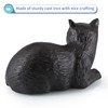 MOLIGOU Cast Iron Cat Statue, Cat Figurine Home Decor, Cat