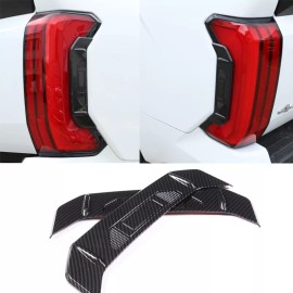 e-power-auto-Trim Carbon ABS Rear Tail Light Side Lamp Cover Trim for Toyota Tundra 2022 2023 2PCS