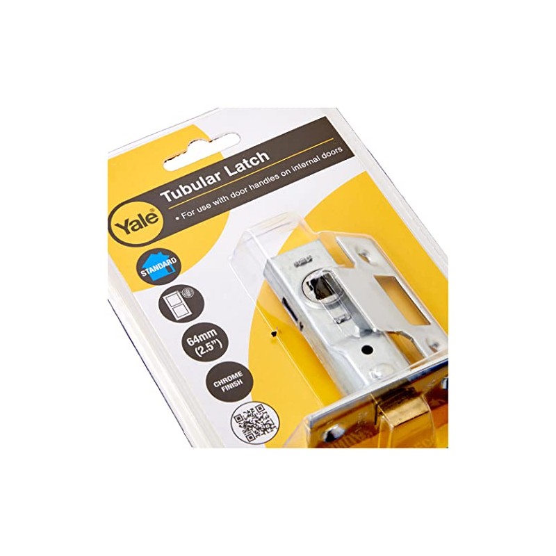 Yale Locks PM888ZP25 Mortice Latch 64mm 2.5-inch - Zinc Plated