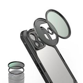 SMALLRIG 67 mm Magnetic Circular Polarising Filter Including 67 mm Thread Filter Ring and T-Mount Filter Adapter, Waterproof, Scratch-Resistant Magnetic CPL Filter Set - 4728