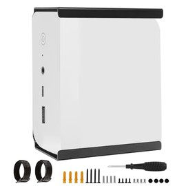 Metal Mini PC Mount for Beelink SER8 Mini PC, SER6 Mini PC, EQR6 Mini PC, Mini PC VESA Mount, Under Desk Mount and Wall Mount, Only for Beelink SER8, SER6, EQR6 Mini PC Wall Mount, Easy to Install