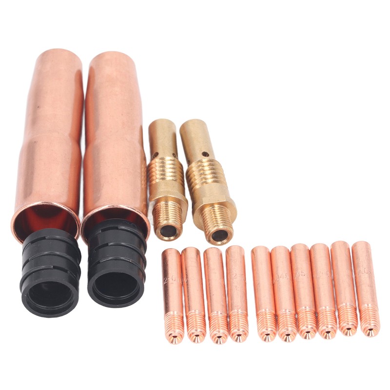 16Pcs MIG Welding Gun Accessory Kit Tip Nozzle Diffuser Adapter
