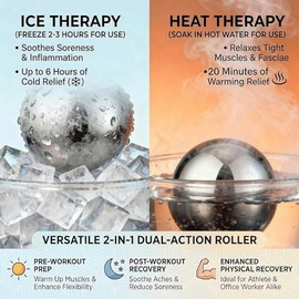 iECO Cold Massage Roller Ball for Muscle Relief and Recovery