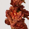 Factory Direct Craft Brown Artificial Holly Hock Spray for Summer