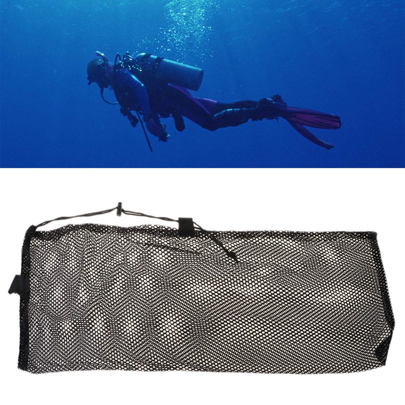 LUOFANG Dive Swimming Storage Mesh Bag Scuba Snorkel Gear Goggles