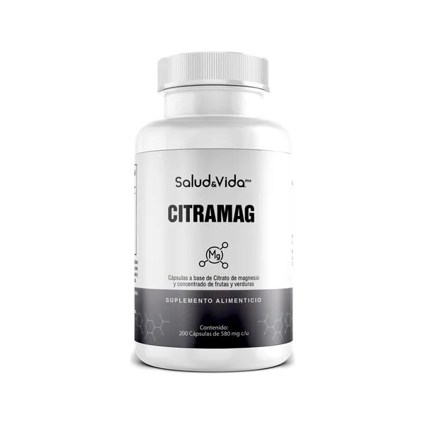 Citrato de Magnesio 500mg - Una cápsula al día -