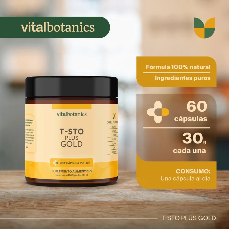 🔥💪 Testo Plus Gold | 60 Cápsulas 500mg | Suplemento