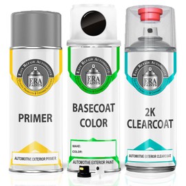 ERA Paints 487 - Ember Black Metallic for VOLVO Exact Match Automotive Touch Up Paint Spray - 2K Premium Kit