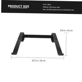 LALAFINA Folding Portable Aluminium Alloy Laptop Stand Riser Ergonomic Design for Enhanced Posture Compatible with Notebooks for Home Office and Travel Use