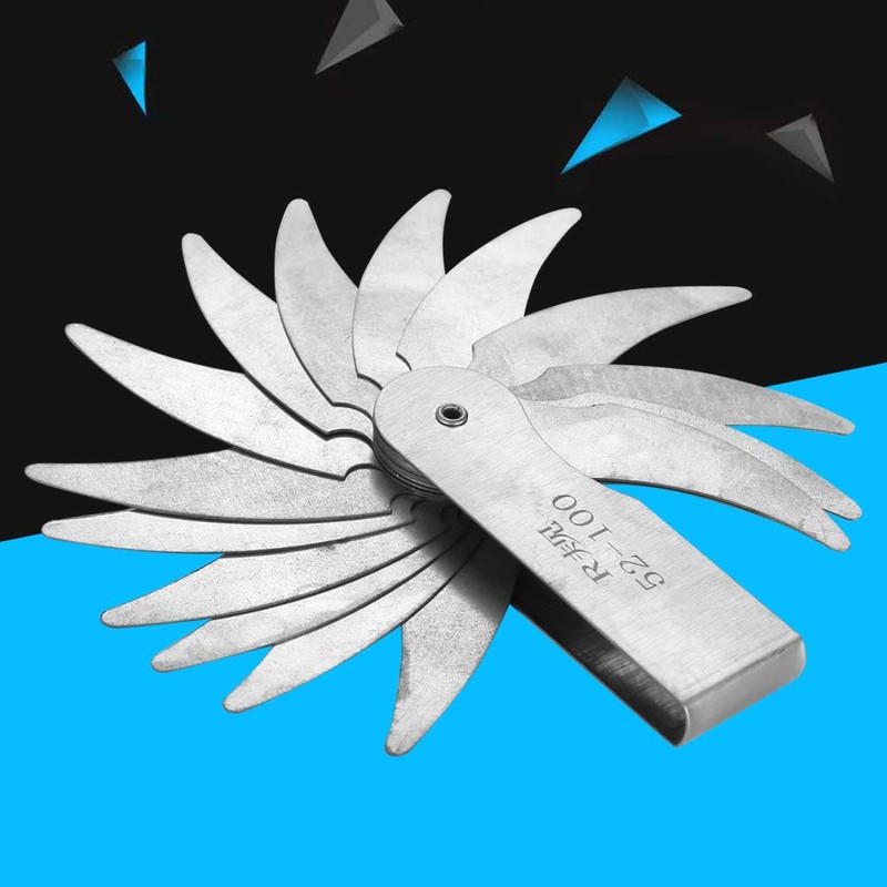 Radius Gauge, Stainless Steel Radius Gauge, External Internal Concave Convex