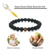 MengPa Mens Beaded Bracelets Couples Matching Bracelet Set Tiger Eye