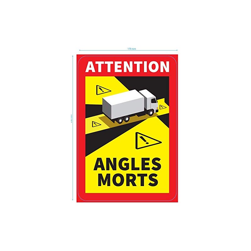 Mychicels 60 x Blind Spot Stickers Laminated UV Protection Truck