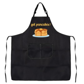 LEVLO Pancake Maker Gift Pancake Chef Apron pancake gift ideas Pancake Apron With Pockets Waterproof Adjustable (got pancakes? apron uk)