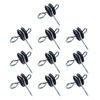 QMARK 10 Pack Electric Fence Wood Post Anchors, Wood Post