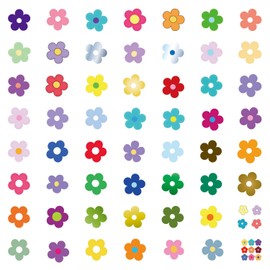 60PCS Cartoon Mini Flower Graffiti Waterproof Stickers for Kids Teens Adults Boys Girls,Natural Botanical Flower Decals Decoration Laptops Journal Water Bottle Luggage Bike Helmet Computer Skateboard