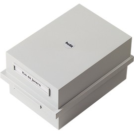 helit H6212282 Index Card Box for 900 Cards DIN A6 quer lichtgrau