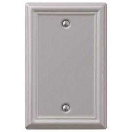 AmerTac 149BBN Amerelle Chelsea Blank Steel Wallplate in Brushed Nickel