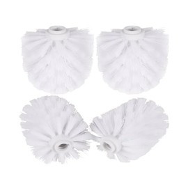 4PCS Toilet Brush Replacement Head Cleaning Tool,Toilet Bowl Brush Head Replacement with Sturdy Stiff Bristles for Bathroom (White)