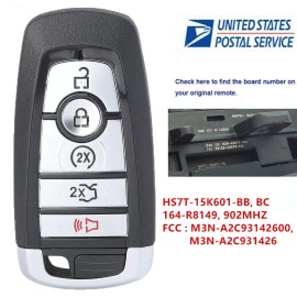 keyecu for 2017 2018 2019 2020 FORD FUSION & EDGE REMOTE START SMART KEY FOB 164-R8149